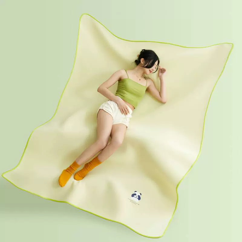 2025爆款可爱熊猫冻冻凉感席3空气感凉席系列