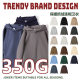 American retro 350g hooded sweater men's autumn and winter tide brand loose casual fleece-lined thick couple hoodie