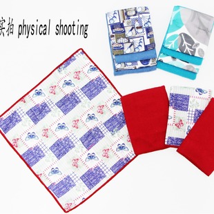 Amazon cross-border printed tea towel tea ceremony tea cloth wholesale cotton absorbent lint thickened fresh