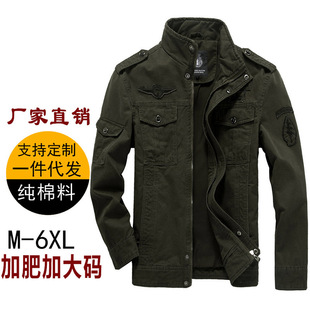 Cross-Border Aliexpress Amazon Spring and Autumn European and American Men's Cotton Large Size Men's Jackets Casual Work Jackets