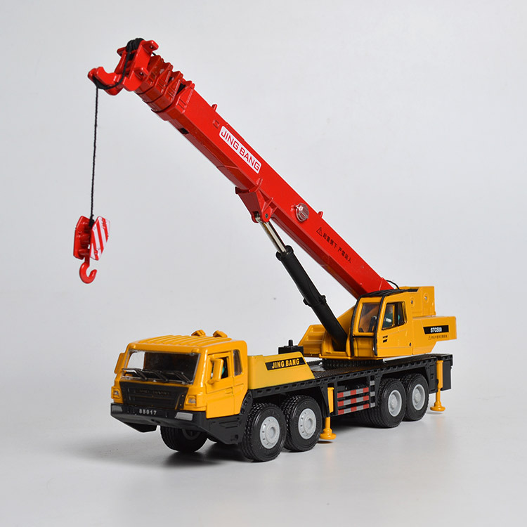 Jingbang 85017Am1:50 Alloy Crane Model (Short Version) with Extendable Arm Engineering Vehicle Model
