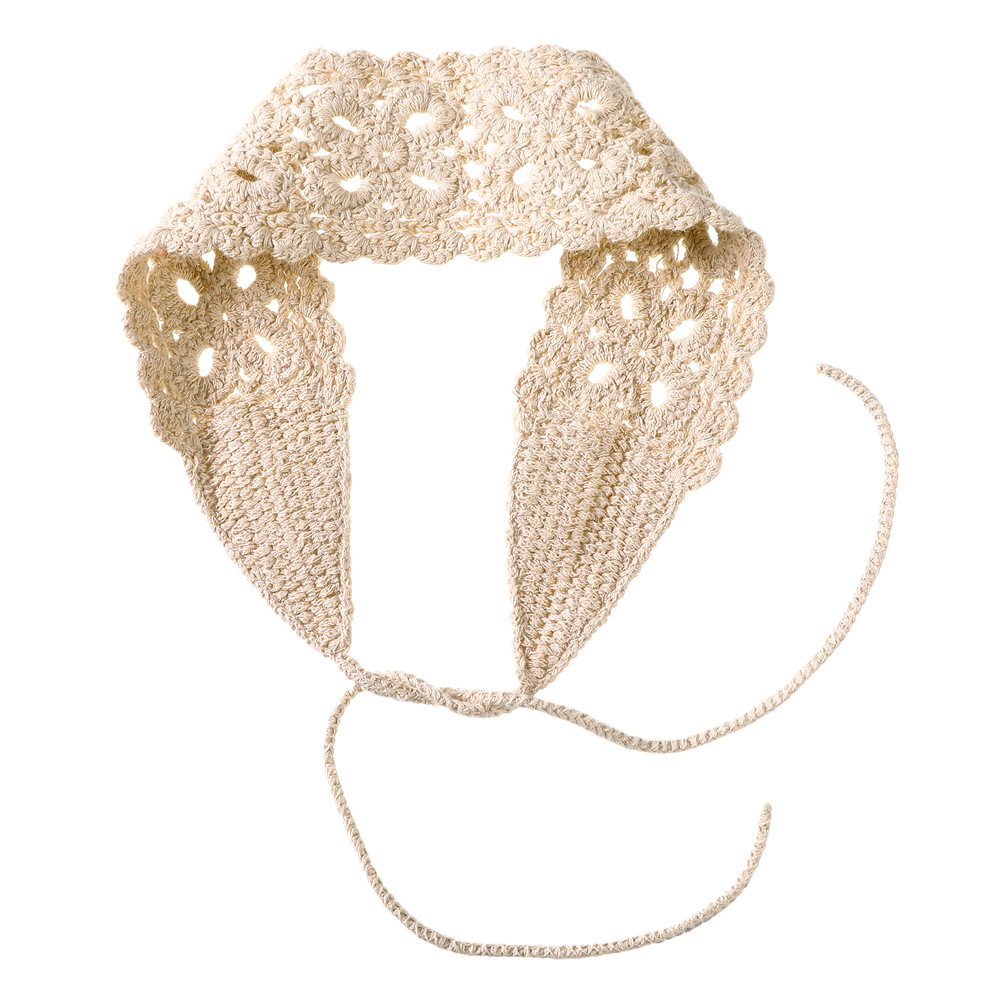 Women'S Gender Ethnic Style Flower Knit Hollow Out Hair Band 1 Piece