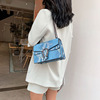 Chain, fashionable elite bag one shoulder, autumn, trend of season