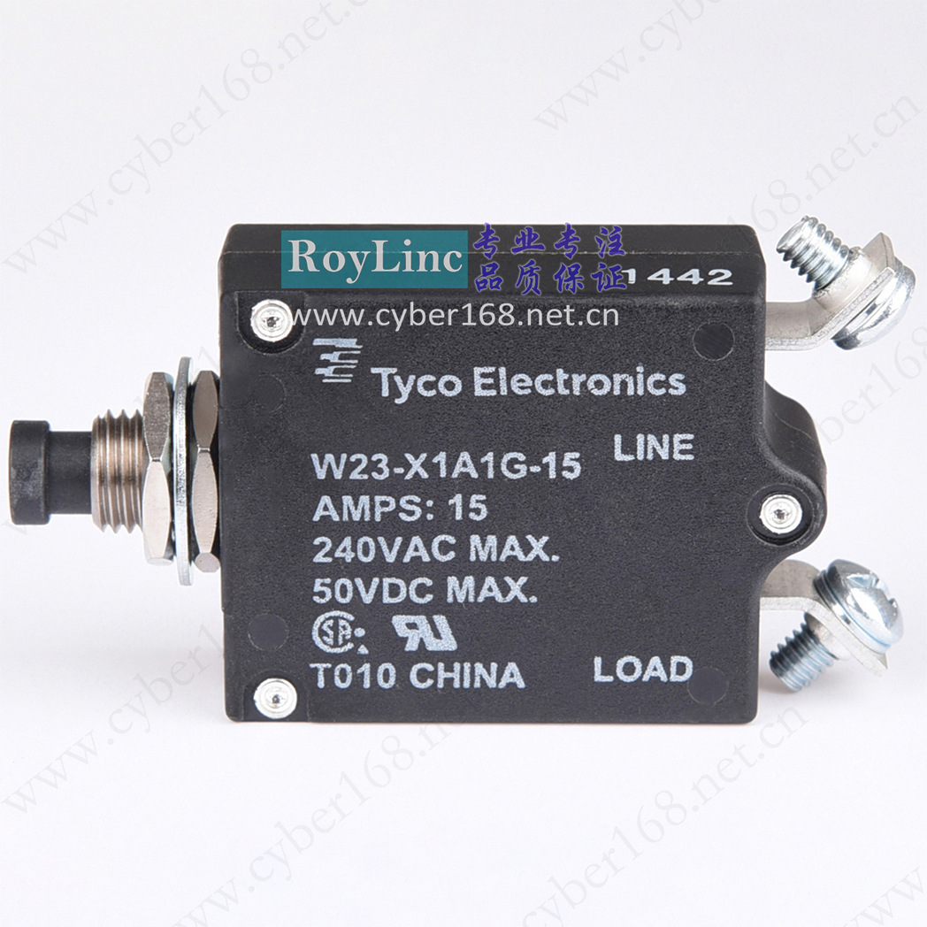 Tyco TE W23-X1A1G-15 15A 6-1393246-6 UL CSA 1-50Amps 断路器