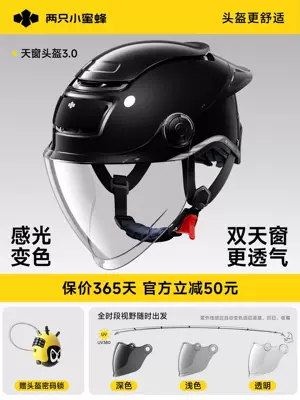 Lion Safety Helmet – Motosiklet kaskı (dəbilqə) - 30-swan-tail-style-color-changing-long-mirror-uv-blocking-rate-99-shiny-black