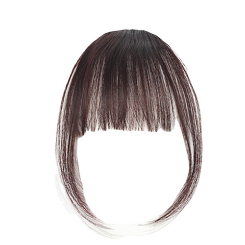 Air bangs wig invisible full bangs with sideburns natural air bangs high temperature silk wig BB clip