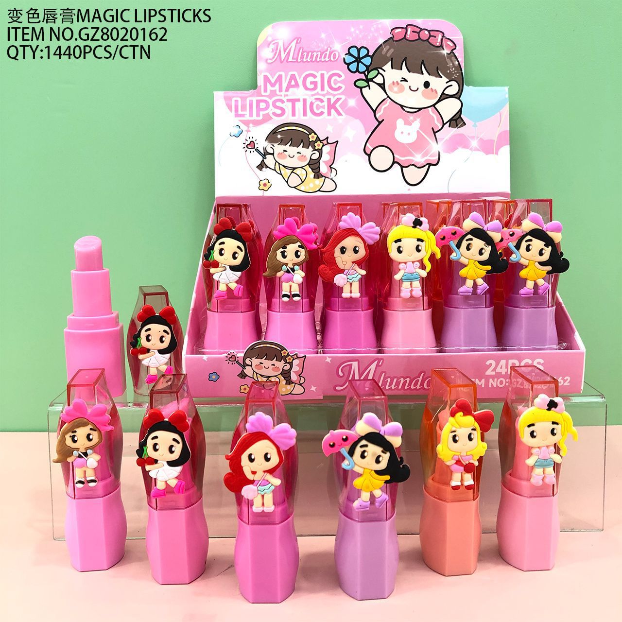 Nuevo producto Mlundo color lipstick gelatina color lipstick humectante lipstick cuidado de labios maquillaje al por mayor