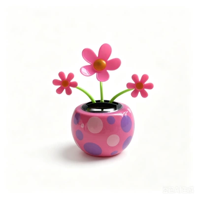 Can Be Printed with Logo: Car ornaments - three-small-pink-flowers