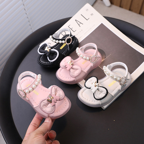 夏季韩版软底皮鞋新款女童公主凉鞋透气婴儿鞋子防滑宝宝小童步鞋