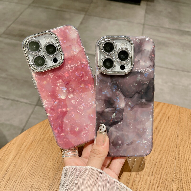 Suitable for Samsung Galaxy S25 Ultra Shell Pattern Smudged S24 Plus Lens Film All-Inclusive A55 Mobile Phone Case