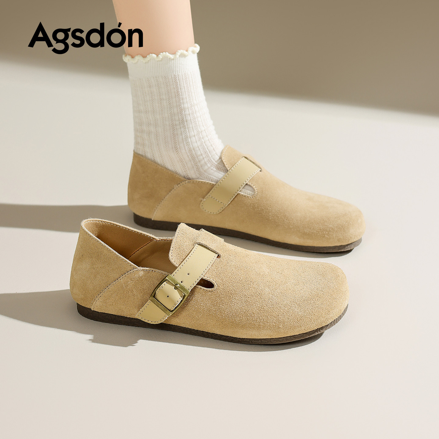 Augu Shiden todo incluido Boccan zapatos para mujeres 2026 nuevo primavera dos usar un zapato para mujeres embarazadas zapatos casuales con suela suave