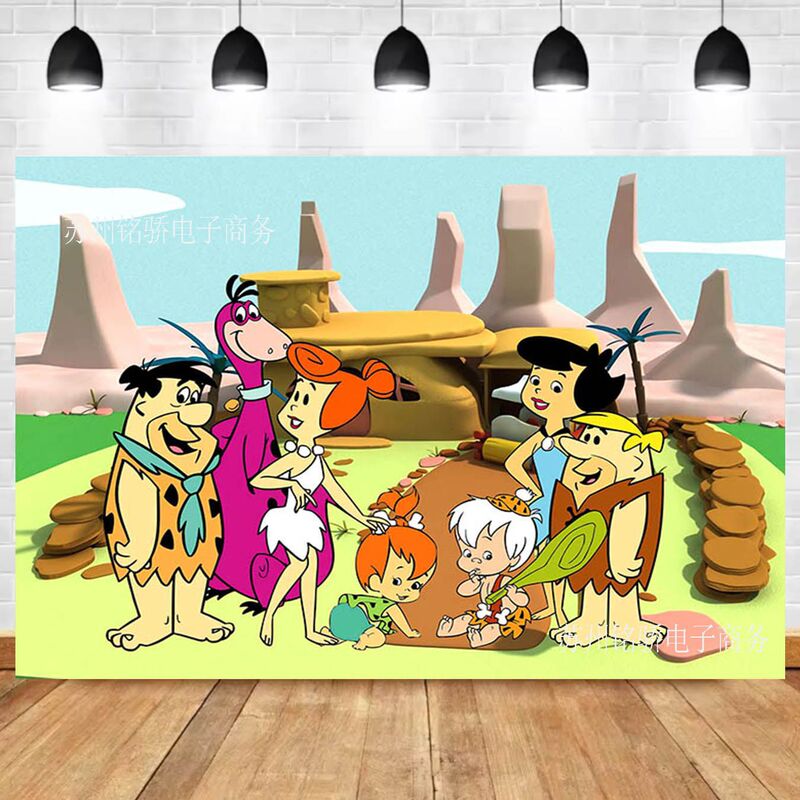 Modern Primitive New Cartoon Animation Kidsren's Birthday Party Photo Photography Background Cloth Scene Decoration Props