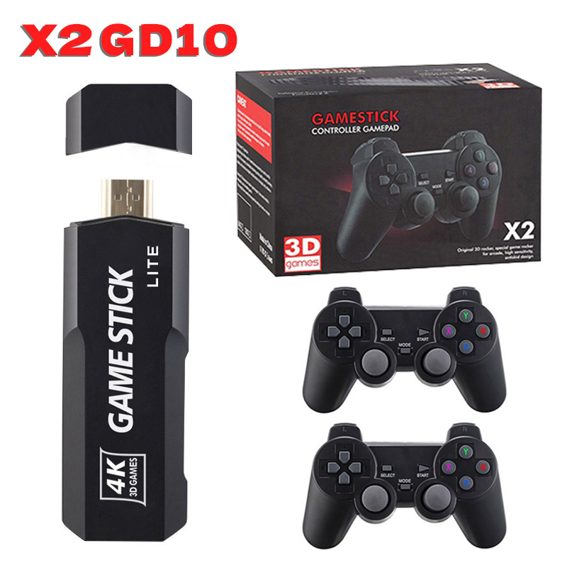 Carefully Selected Cross-Border Gd10 Game Console, Home-Use Wireless High-Definition X2 Tv Game Console, Two-Player Game Console