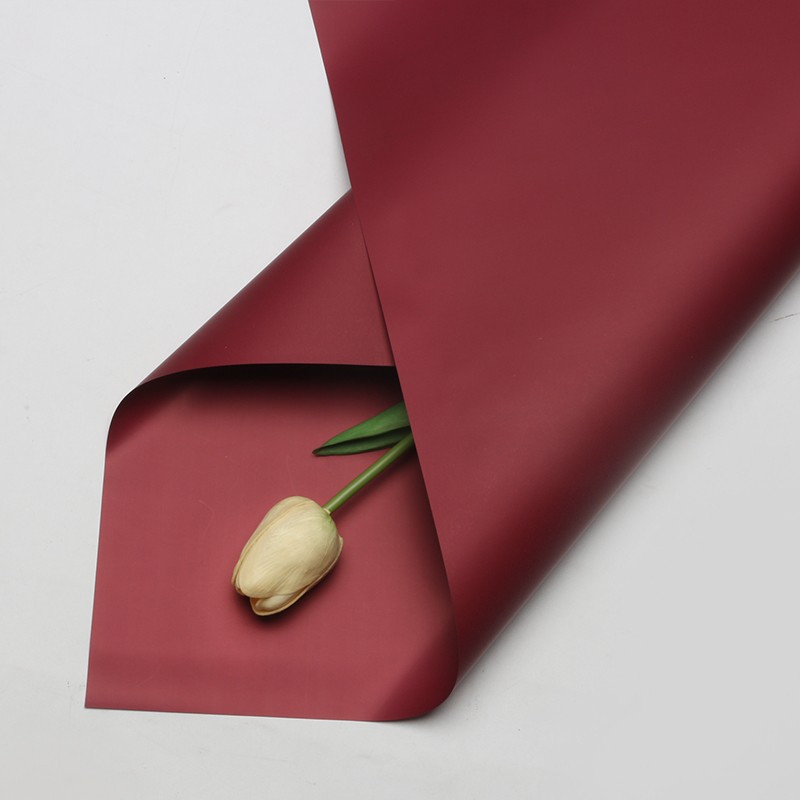 Huaxi Color sólido de doble cara Papel Ouya Material de embalaje de flores al por mayor Floristería Paquete de flores Material de flores Papel de embalaje de ramo