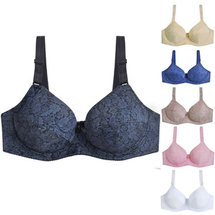 Cross-border Bra Large Size Glossy Bra Comfortable Cooling Women's Bra Adjustable Underwear Amazon New