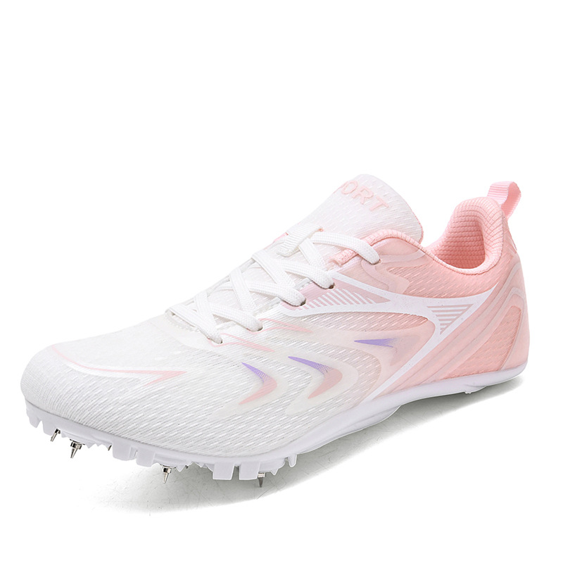 Nuevos zapatos de clavos de pista y campo para estudiantes de primaria y secundaria para competir en exámenes deportivos para correr y respirar zapatos de entrenamiento deportivo