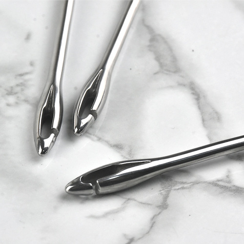 Wholesale stainless steel unhooker blind poke deep throat hook remover rosewood handle fish extractor unhook fishing accessories