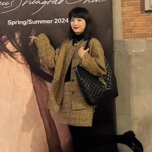FL232159秋季新款气质时尚小香风套装裙爆款小洋装赫本风两件套女