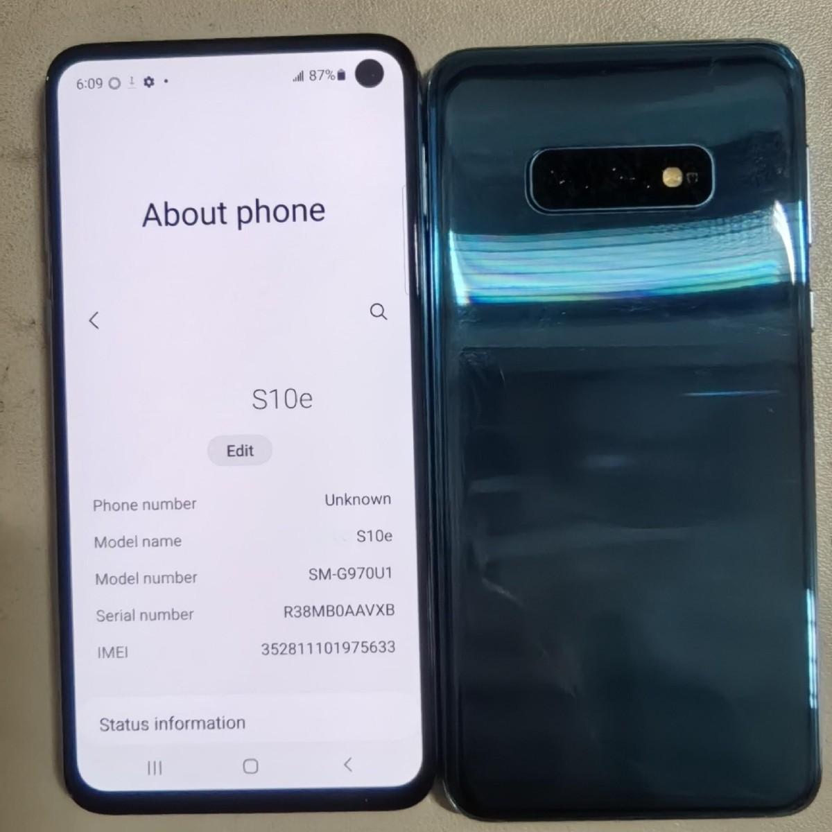 Смартфон S10E, международная американская версия, разлоченный бизнес-смартфон, Original used mobile phone (оригинальный б/у мобильный телефон)
