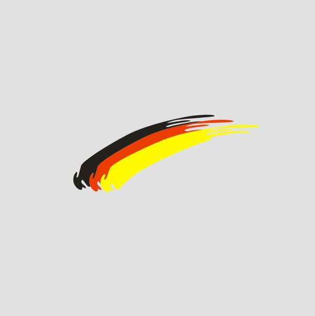 Alemania Italia Rusia Francia bandera Pegatinas de casco de la motocicleta calcomanías de carreras de tres colores pegatinas reflectantes