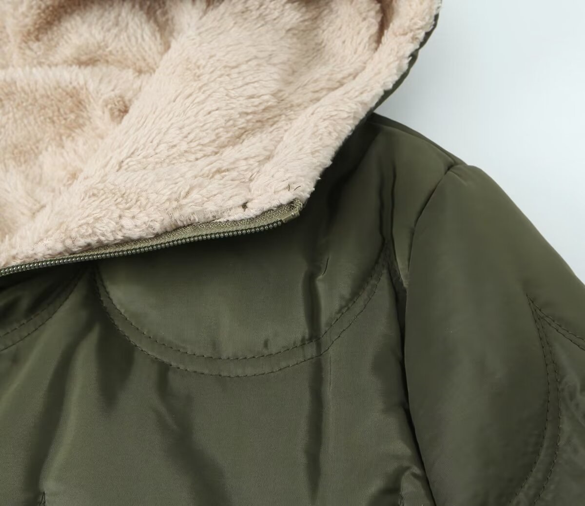 Women's Winter Coat Hooded Velvet Lined Thick Warm Casual Jacket_voghion.com
