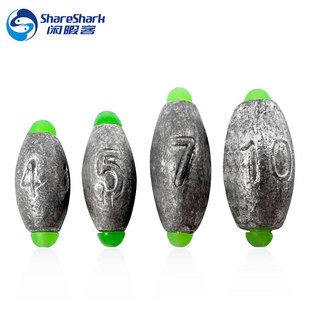 Japanese Style Olive Shaped Pendant Oval Open Pendant Fishing Raft Quick Bite Lead Fishing Gear Fishing Accessories