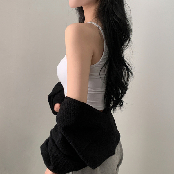Summer solid tank top