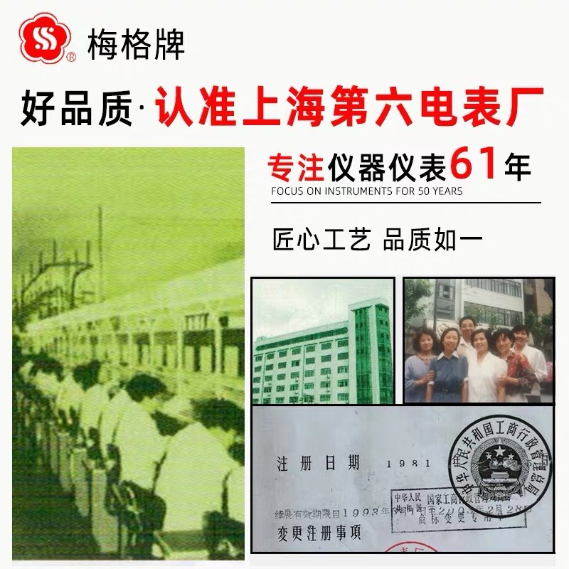 上海六厂梅格牌ZC25B-3/4/1/2兆欧表绝缘电阻仪铝壳摇表500V