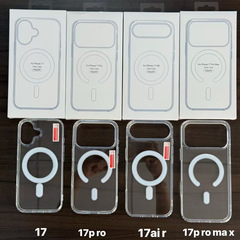 透明亚克力Magsafe磁吸适用IPHONE苹果17四角气囊精孔防摔手机壳