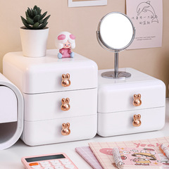 Desktop storage box jewelry drawer-type stationery pen holder cabinet dormitory desk sundries children's hair accessories small storage box