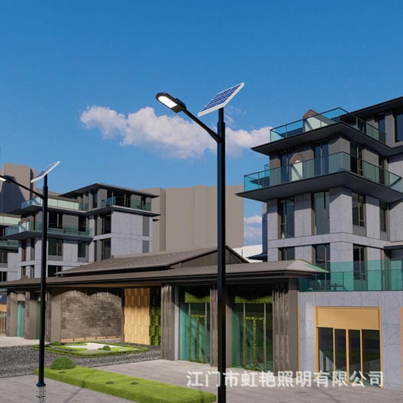 太阳能方杆路灯LED新农村市政广场户外道路工程超亮照明灯