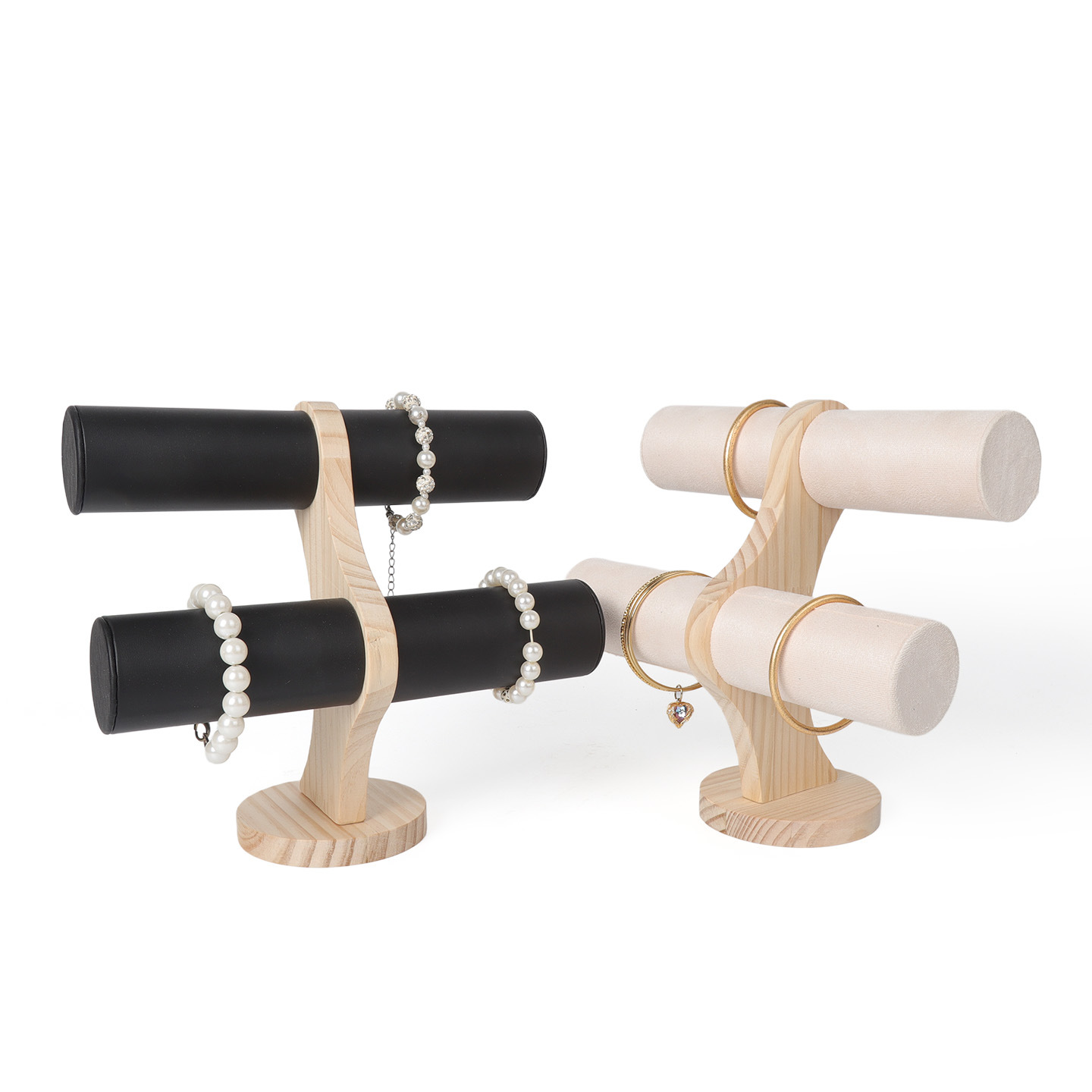 Brazaletes de madera transfronterizos estandos collares colgante estante de exhibición joyería para el hogar brazaletes joyería