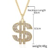 Trend pendant hip-hop style, necklace, accessory, European style, diamond encrusted