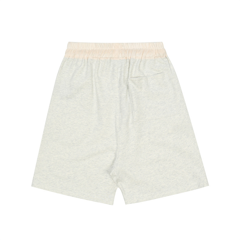 Pantalones Cortos con Cordón FG7C de Tela de Rizo Holgados para Verano image 4