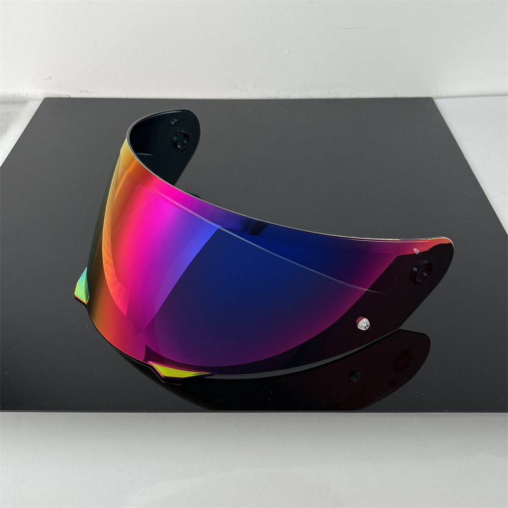 HJ-33 i90 lens day and night dual-use colorful sunscreen HD motorcycle helmet mirror UV protection one piece