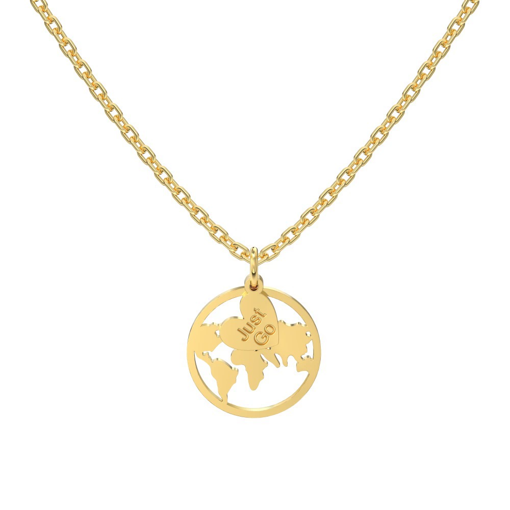 Sophisticated universal necklace, design pendant, chain for key bag , silver 925 sample