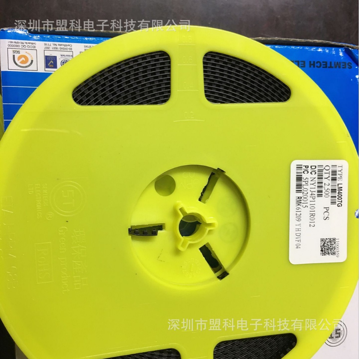 厂家LM4007G圆柱型1N4007贴片二极管DO-213AA