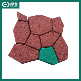 Outdoor Park Green Space Courtyard Rubber Tiles Rooftop Terrace Non-Slip American-Style Courtyard Tiles Outdoor Yard Garden Floor