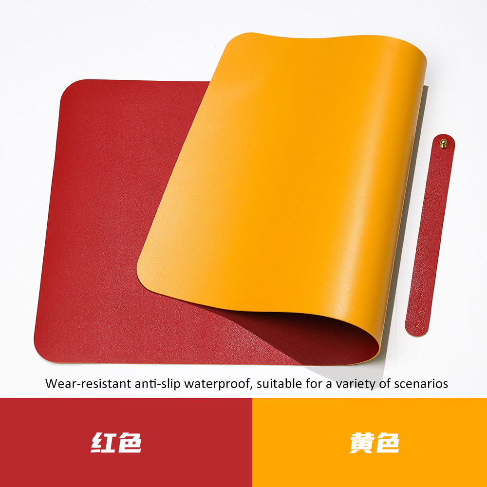 Diseño de cojín de mesa de cuero antideslizante impermeable color sólido super gran patrón publicitario cojín de publicidad para hacer cojín de ratón
