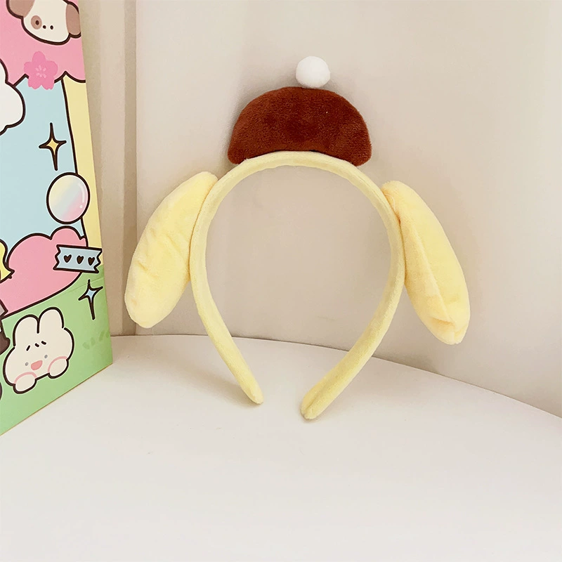 Детский плюшевый ободок (Sanrio), для умывания и декора, мягкий, с героями Kuromi/ My Melody