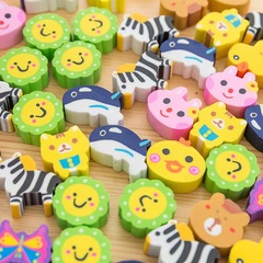 Cartoon primary school student eraser children's creative stationery kindergarten prizes environmentally friendly animal eraser school gift