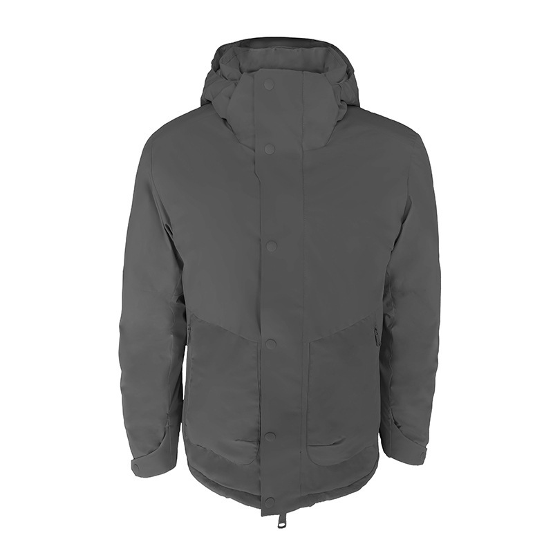 High-Quality Smart Graphene Outdoor Windproof Self-Heating Hooded Winter Jacket for Men, Sports Casual Thermal Customization