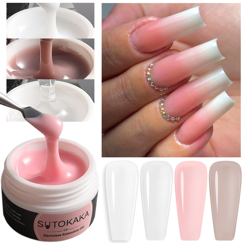 Cross-border special for quick extension glue Net red exposure nail Crystal extension glue phototherapy gel 15ml Cross-border special for quick extension glue Net red exposure nail Crystal extension glue phototherapy gel 15ml
