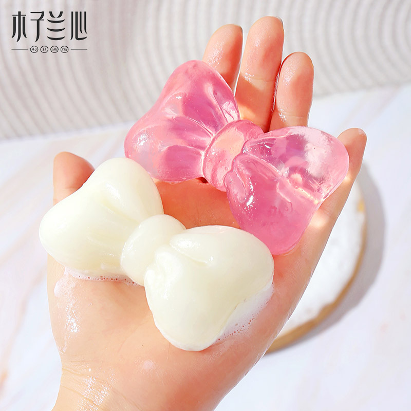蝴蝶结皂手工皂羊脂皂留香氛皂创意奶皂玫瑰洗脸沐浴皂清洁伴手礼