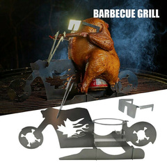 Chicken Stand Motorcycle BBQ Motorcycle Chicken Rack Stainless Steel BBQ Rack BBQ Stand