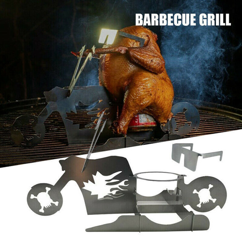 Chicken Stand Motorcycle BBQ Motorcycle Chicken Rack Stainless Steel BBQ Rack BBQ Stand