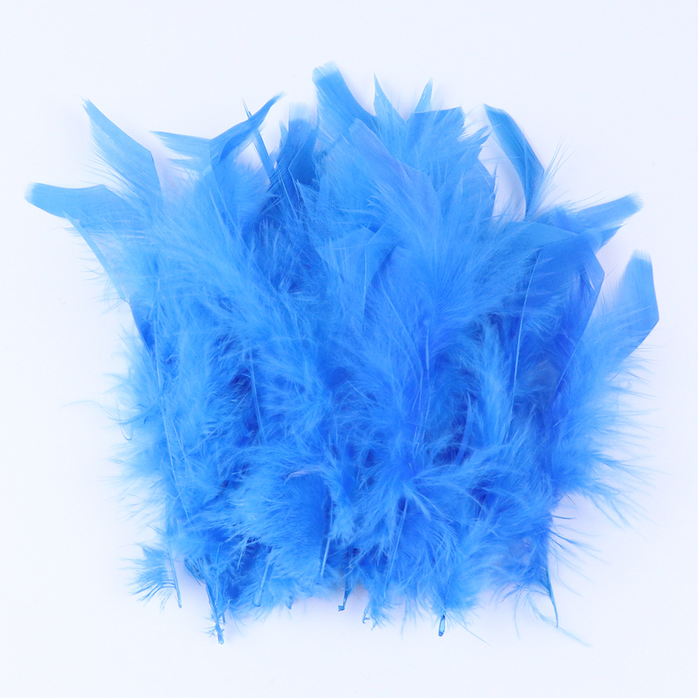 10 - 15cm toque de pelo de pavo piezas de fuego multicolor opcional DIY material hecho a mano image 18