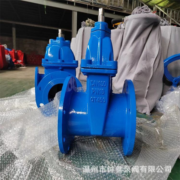 Z45X-10Q DN400 球墨铸铁暗杆软密封闸阀 弹性座封法兰消防闸阀