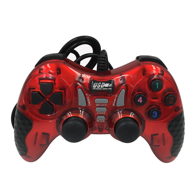 Fábrica al por mayor USB un solo jugador mando de juegos PC mando de juegos multi-botón mando de juegos de fútbol en vivo