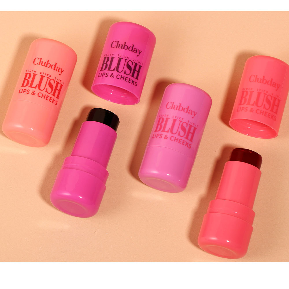 Clubday Multi-color Jelly Blush Stick, Q-bouncy fruit-flavored lip Dye stick, natural contouring lip gloss stick for both lips and cheeks undefined